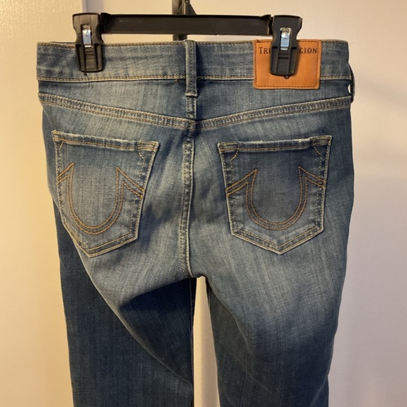 10. True Religion Mid Rise Super Skinny Classic Blue Jeans Size 27 - Picture 8 of 15